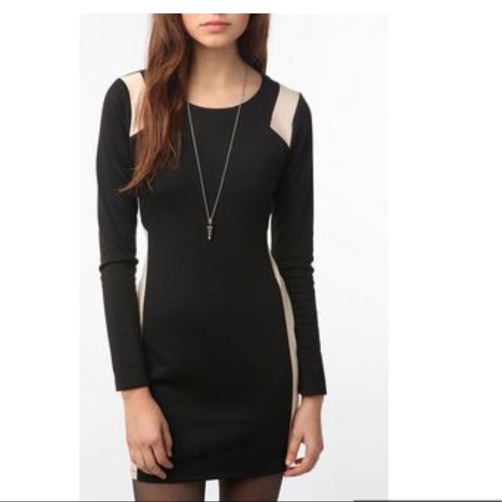 ✨ Lucca Couture Black & Ivory Bodycon Dress ✨